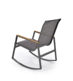 Krzesło bujane ZLATAN 97 cm popielate*Halmar
