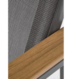 Krzesło bujane ZLATAN 97 cm popielate*Halmar