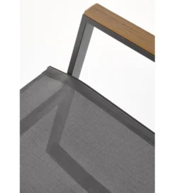 Krzesło bujane ZLATAN 97 cm popielate*Halmar