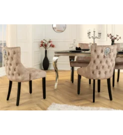 Krzesło CASTLE DELUXE welur beżowy*Invicta Interior Hot
