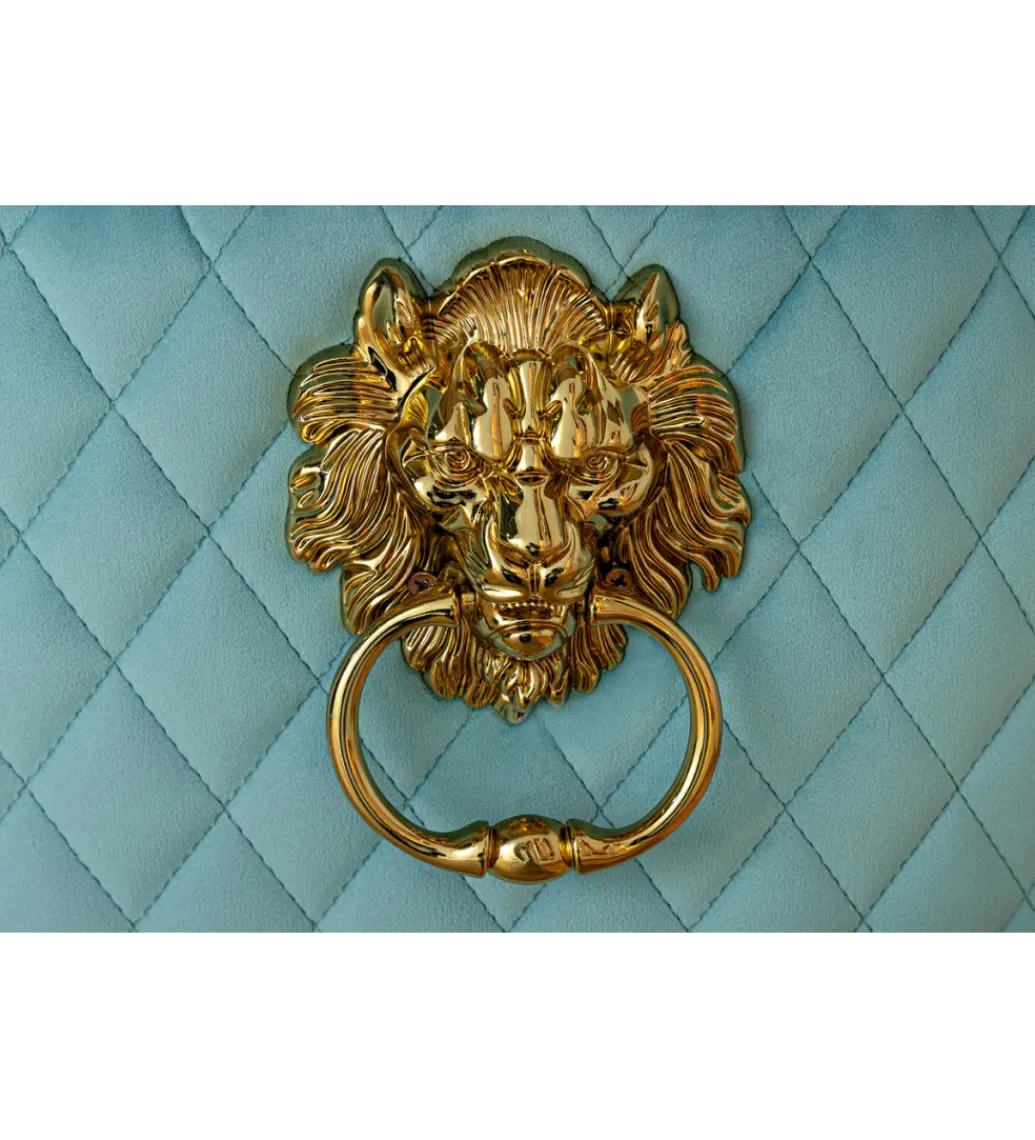 Krzesło CASTLE DELUXE welur jasnoniebieskie*Invicta Interior