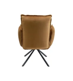 Krzesło CHELSEA 88 cm welur brązowe*KARE Discount