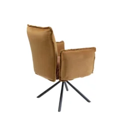 Krzesło CHELSEA 88 cm welur brązowe*KARE Discount