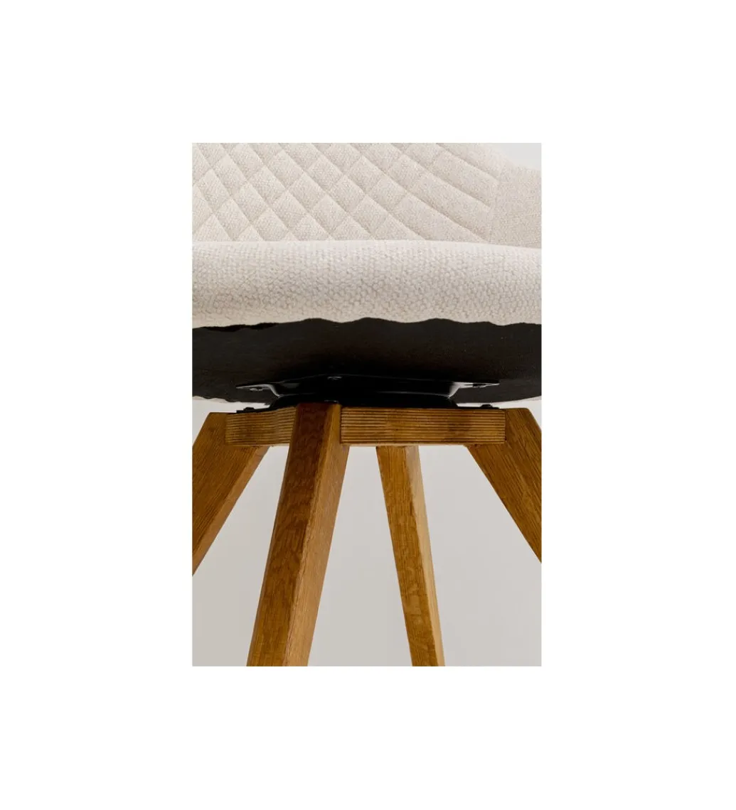 Krzesło COCO WOOD kremowe Chenille*KARE Online