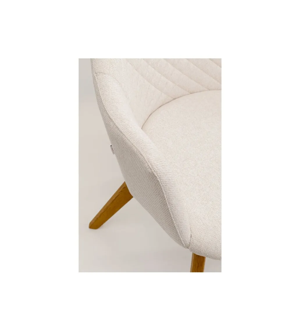 Krzesło COCO WOOD kremowe Chenille*KARE Online