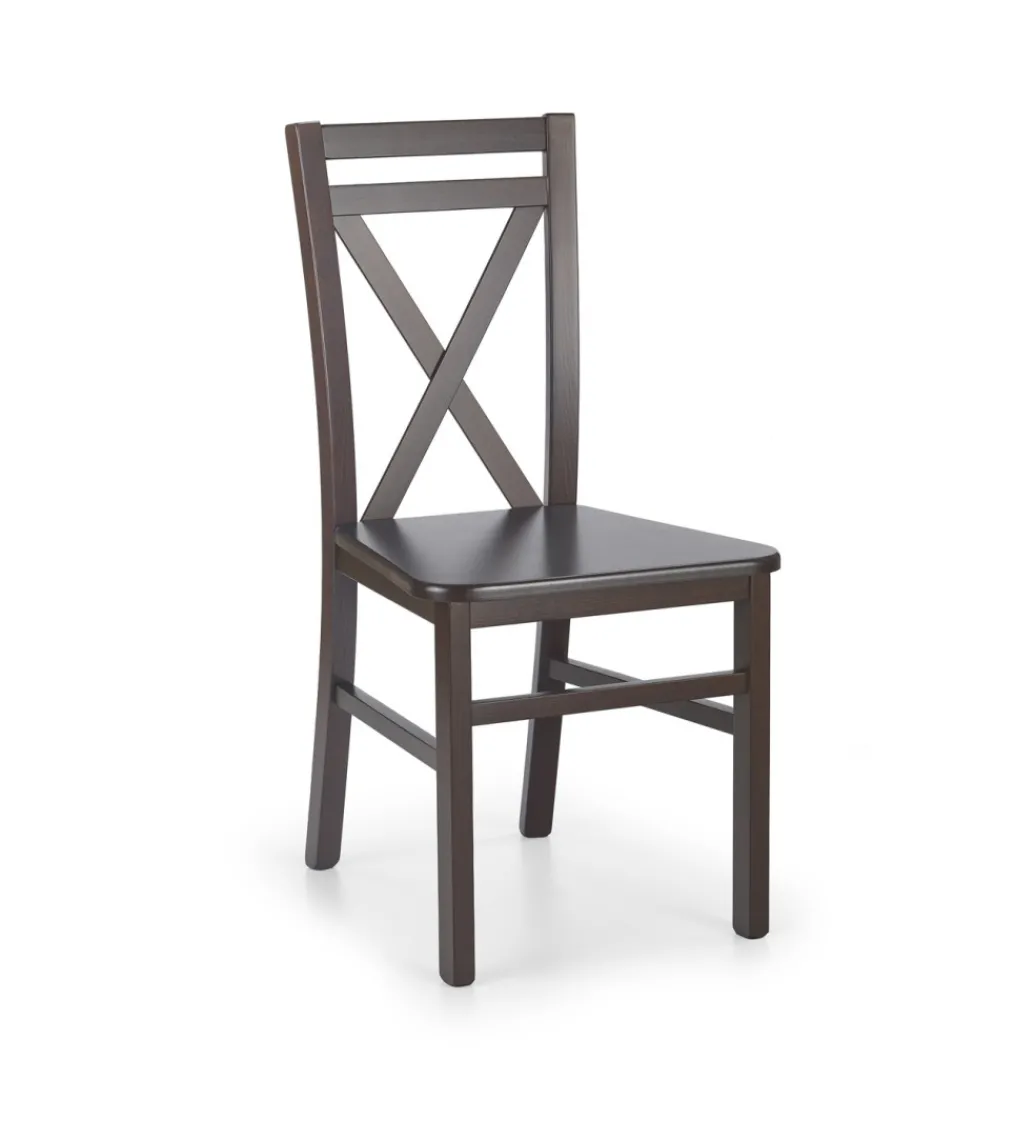 Krzesło DARIUSZ II 90 cm w optyce ciemnego orzecha*Halmar Outlet