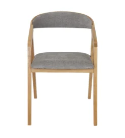 Krzesło dębowe LORIN z podłokietnikami tkanina*POLSKI DESIGN Discount
