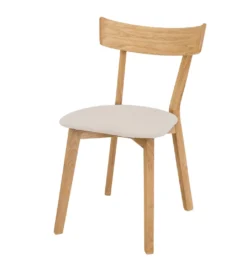 Krzesło dębowe ORMEN skóra*POLSKI DESIGN Best