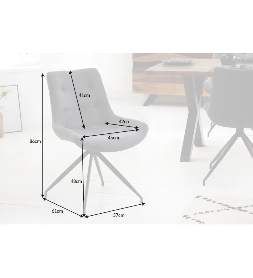 Krzesło DOLOMIT jasnoszare*Invicta Interior New