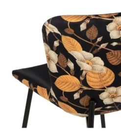 Krzesło DRABOS Kwiaty Czarne*Zona-Design