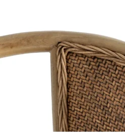 Krzesło DUROS brązowe ratan drewno buk*Zona-Design