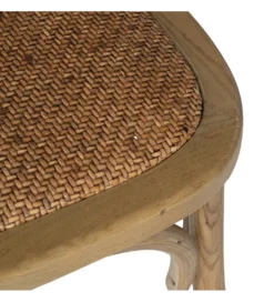 Krzesło DUROS brązowe ratan drewno buk*Zona-Design