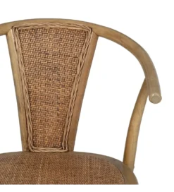 Krzesło DUROS brązowe ratan drewno buk*Zona-Design