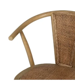 Krzesło DUROS brązowe ratan drewno buk*Zona-Design
