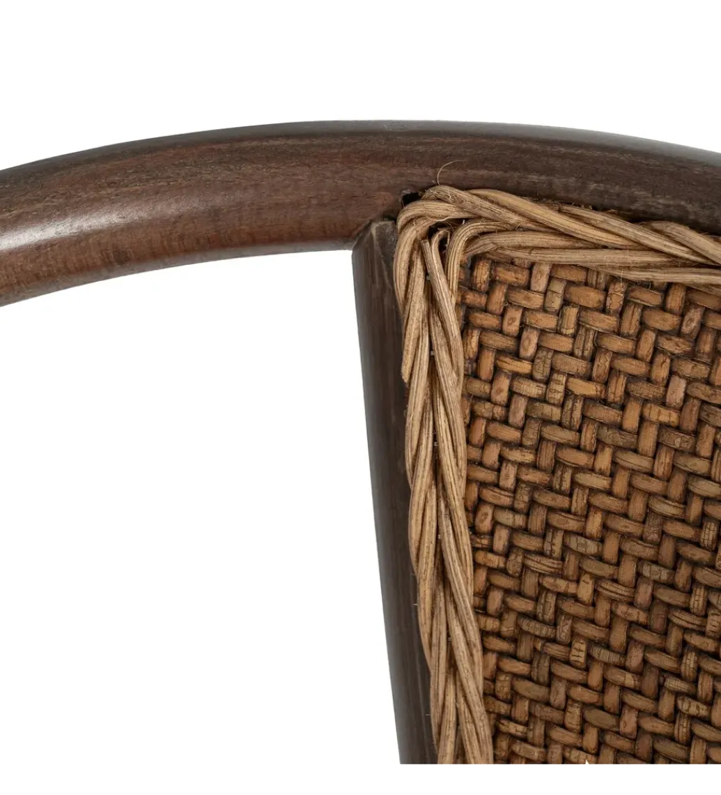 Krzesło DUROS czekoladowe ratan drewno buk*Zona-Design Online