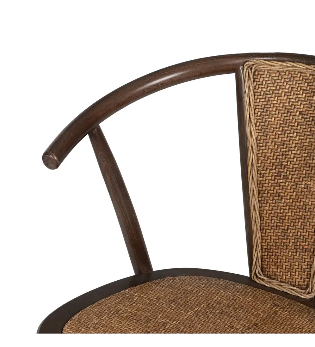 Krzesło DUROS czekoladowe ratan drewno buk*Zona-Design Online