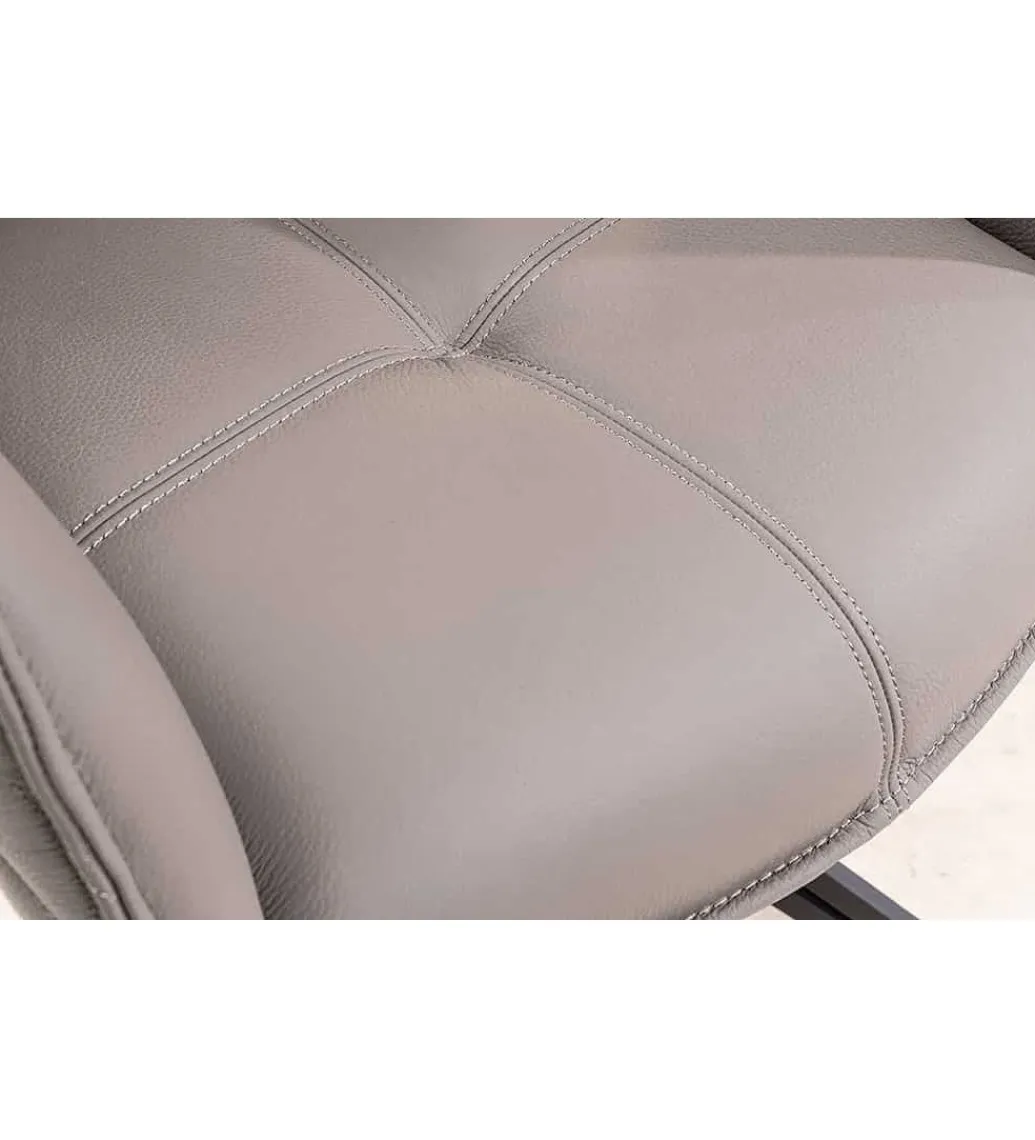 Krzesło Edmonton obrotowe 180 stopni Taupe*Invicta Interior Outlet