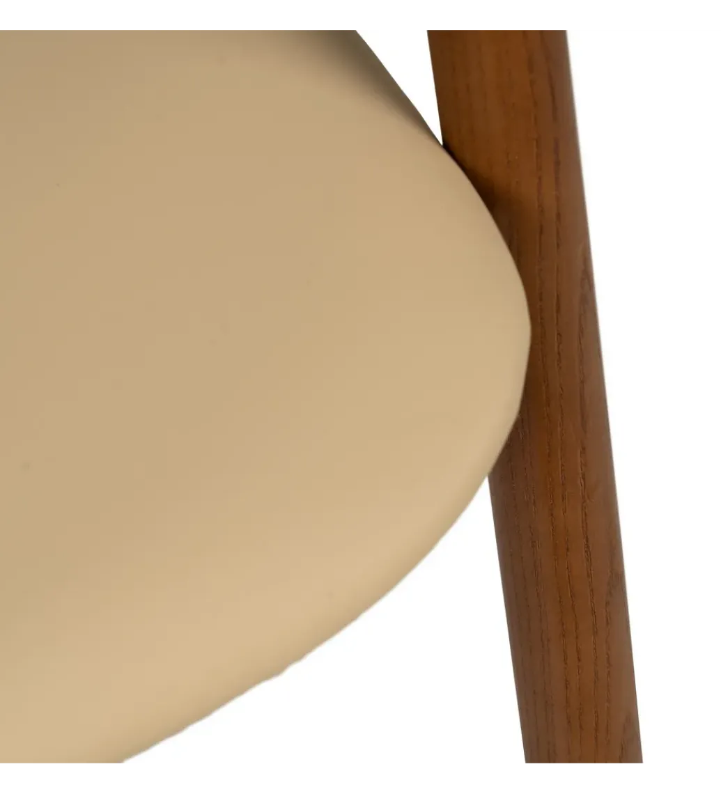 Krzesło EMYLY 76 cm kremowo brązowy*Zona-Design Outlet
