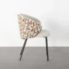 Krzesło ESTAMPADO 74 cm biała ochra*Zona-Design Online