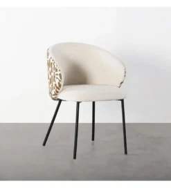 Krzesło ESTAMPADO 74 cm biała ochra*Zona-Design Online