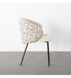 Krzesło ESTAMPADO 74 cm biało beżowe*Zona-Design Clearance