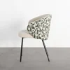 Krzesło ESTAMPADO 74 cm biało szare*Zona-Design Online