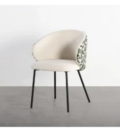 Krzesło ESTAMPADO 74 cm biało szare*Zona-Design Online
