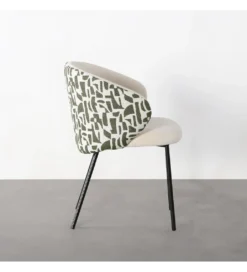 Krzesło ESTAMPADO 74 cm biało szare*Zona-Design Online
