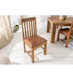 Krzesło Finice Newark Makassar drewno sheesham*Invicta Interior - przedsprzedaż New