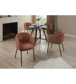 Krzesło FLORENZ ciemny czerwony*Invicta Interior New