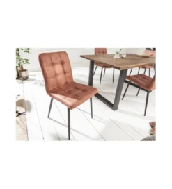 Krzesło GASPAR brązowe*Invicta Interior Outlet