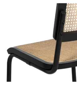 Krzesło GIVM czarne ratan drewno kauczuk*Zona-Design Discount