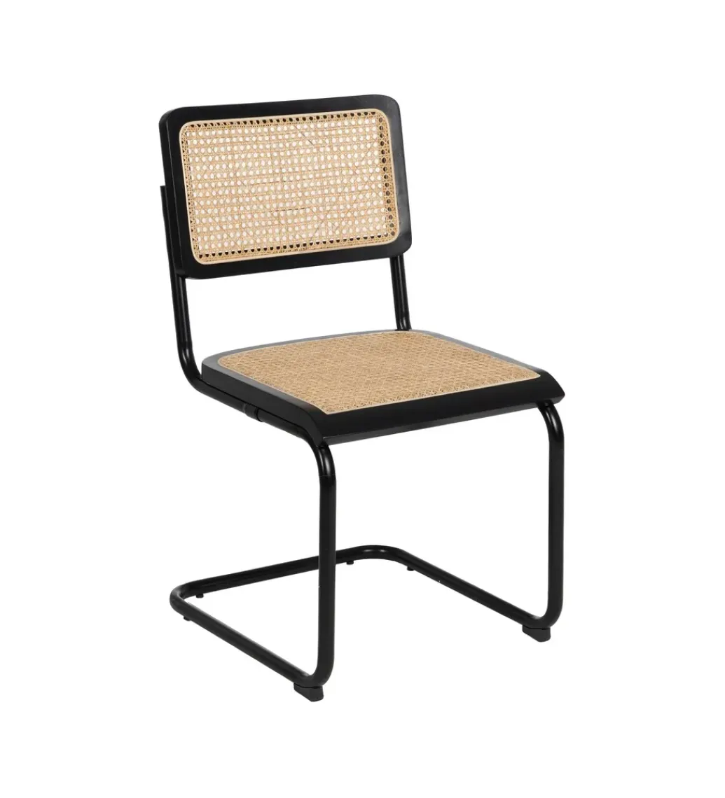 Krzesło GIVM czarne ratan drewno kauczuk*Zona-Design Discount