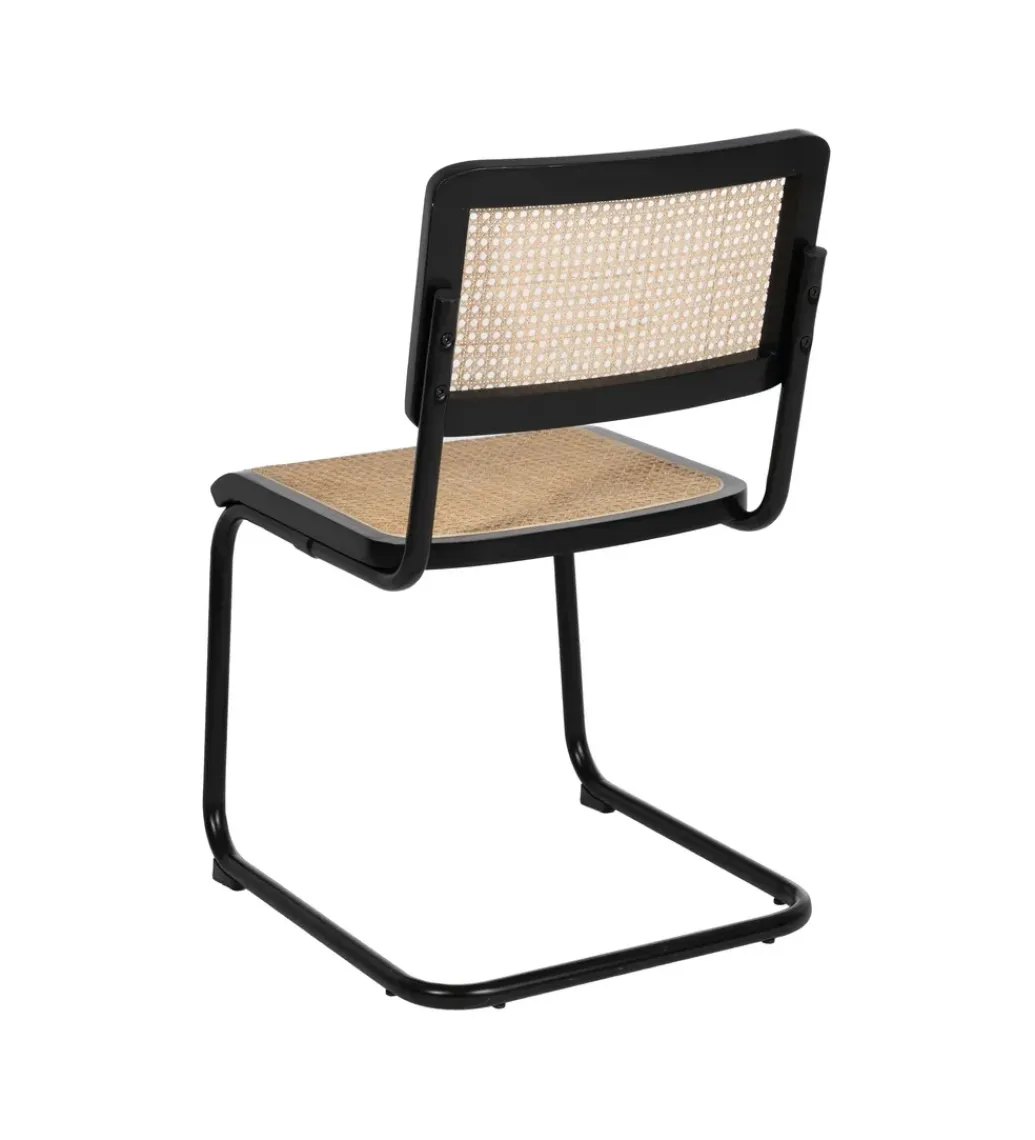 Krzesło GIVM czarne ratan drewno kauczuk*Zona-Design Discount