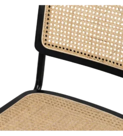 Krzesło GIVM czarne ratan drewno kauczuk*Zona-Design Discount