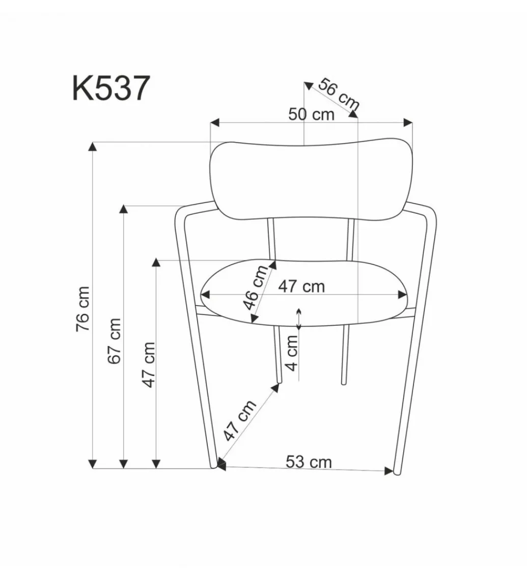 Krzesło GIZEL z podłokietnikami szare*Halmar Sale