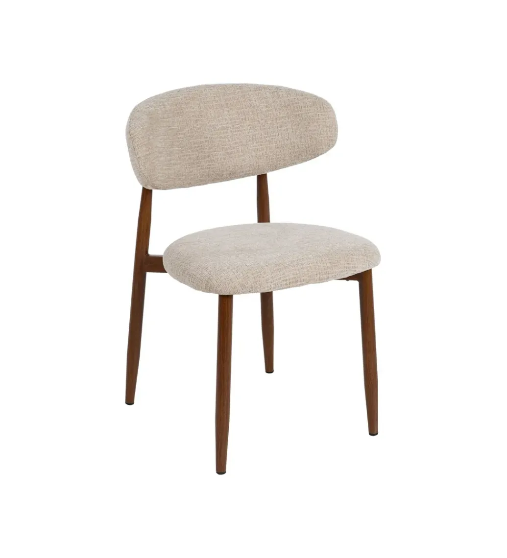 Krzesło HYUN tapicerowane brązowe*Zona-Design Best