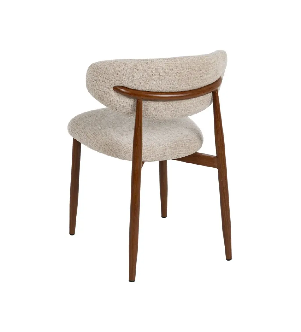 Krzesło HYUN tapicerowane brązowe*Zona-Design Best