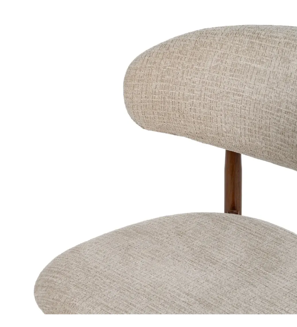 Krzesło HYUN tapicerowane brązowe*Zona-Design Best