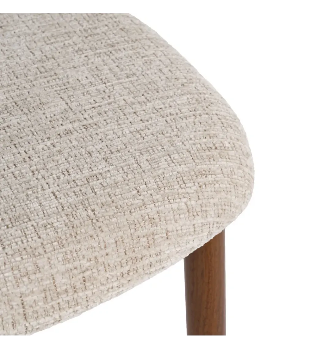 Krzesło HYUN tapicerowane brązowe*Zona-Design Best