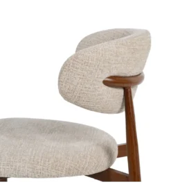 Krzesło HYUN tapicerowane brązowe*Zona-Design Best