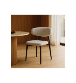 Krzesło HYUN tapicerowane czarne*Zona-Design New