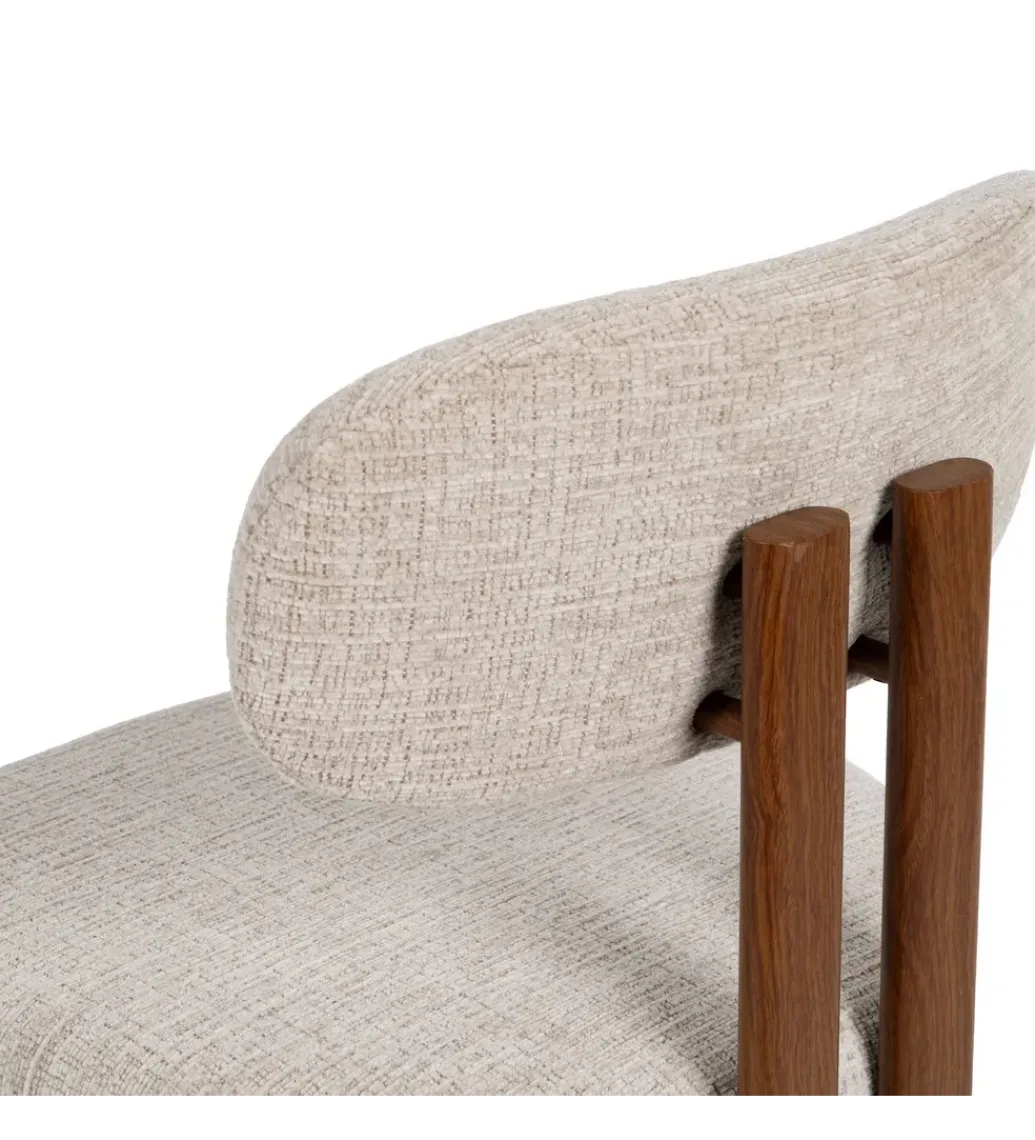 Krzesło JUGO tapicerowane brązowe*Zona-Design Online