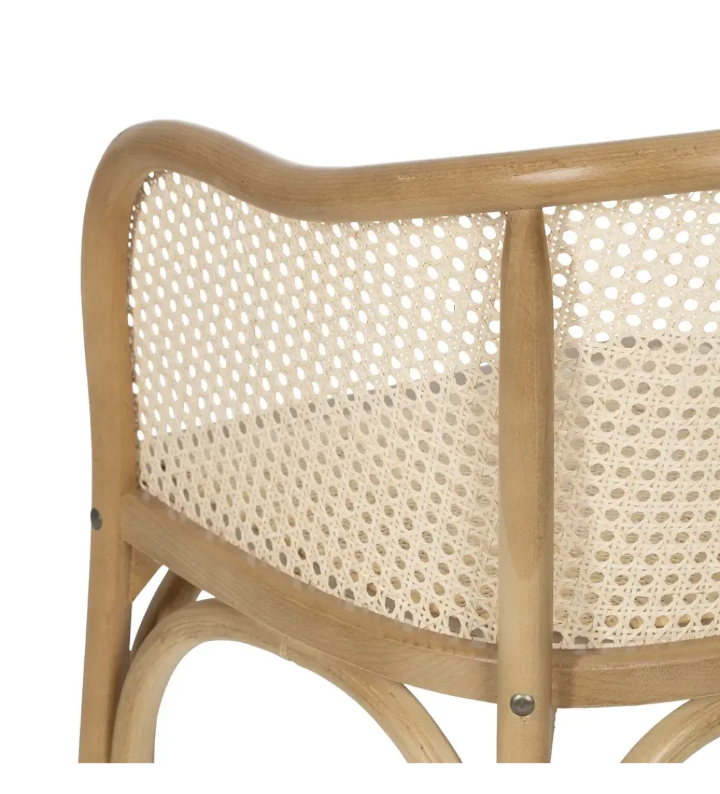 Krzesło JYNKO naturalny ratan drewno wiązu*Zona-Design
