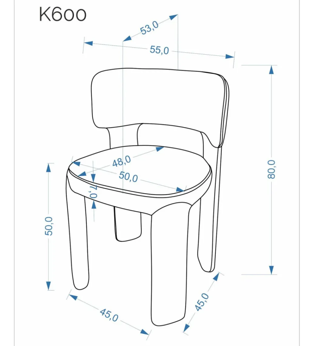 Krzesło K600 80 cm beżowe*Halmar Online