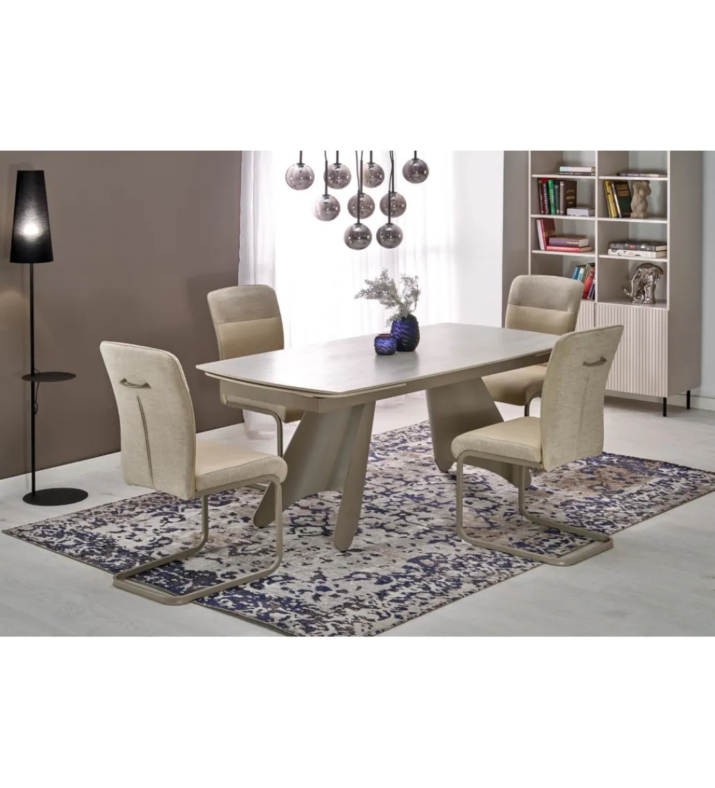 Krzesło K584 100 cm beżowe kaszmirowe*Halmar Outlet