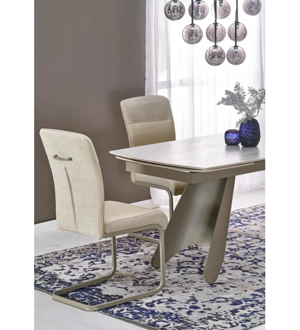 Krzesło K584 100 cm beżowe kaszmirowe*Halmar Outlet