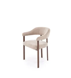 Krzesło K616 80 cm beżowe orzechowe*Halmar Discount