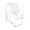 Krzesło K287 85 cm welwet beżowy*Halmar Outlet