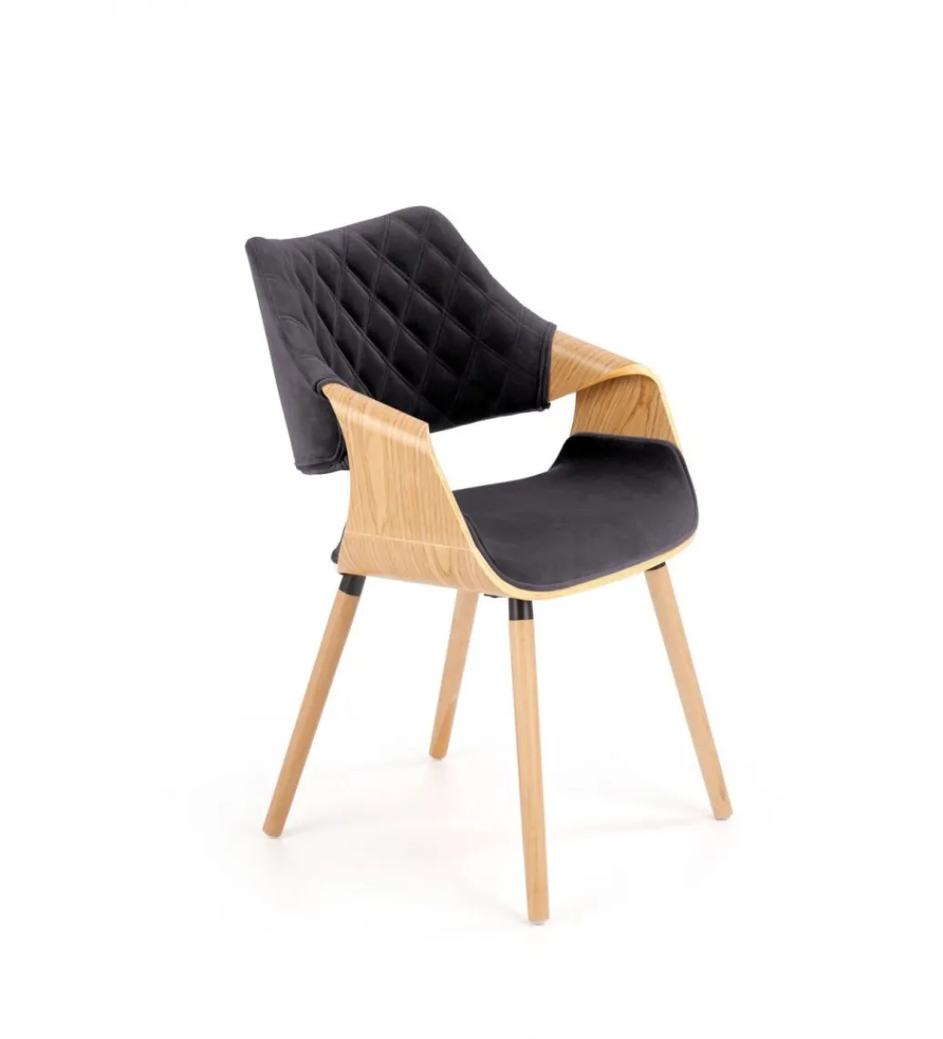 Krzesło K396 naturalny czarny*Halmar Discount